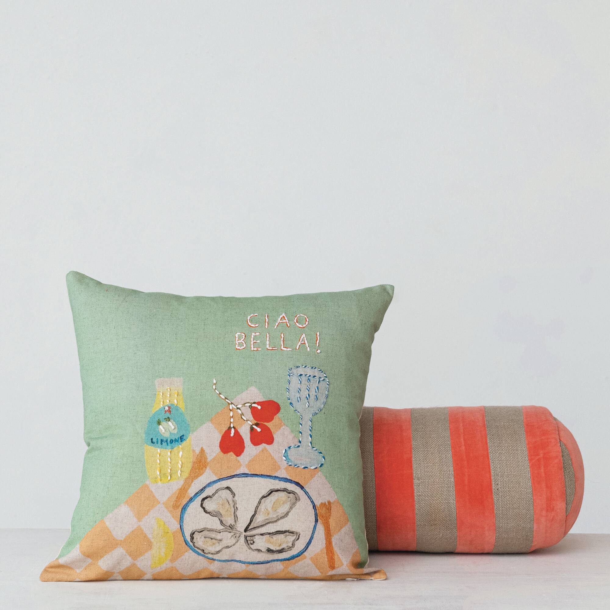Hello Honey® 18" x 18" Ciao Bella Tablescape Pillow
